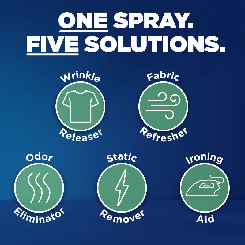 slide 3 of 10, Downy Crisp Linen Wrinkle Releaser Spray - 33.8oz, 33.8 oz