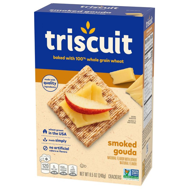 slide 12 of 17, Triscuit Smoked Gouda Flavored Crackers - 8.5oz, 8.5 oz