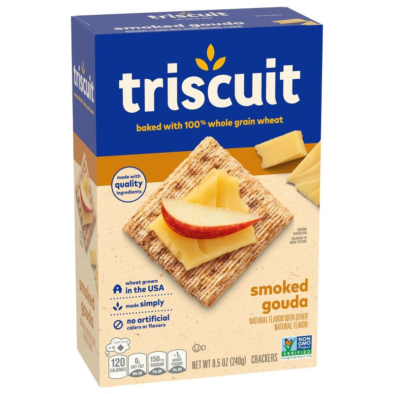 slide 11 of 17, Triscuit Smoked Gouda Flavored Crackers - 8.5oz, 8.5 oz