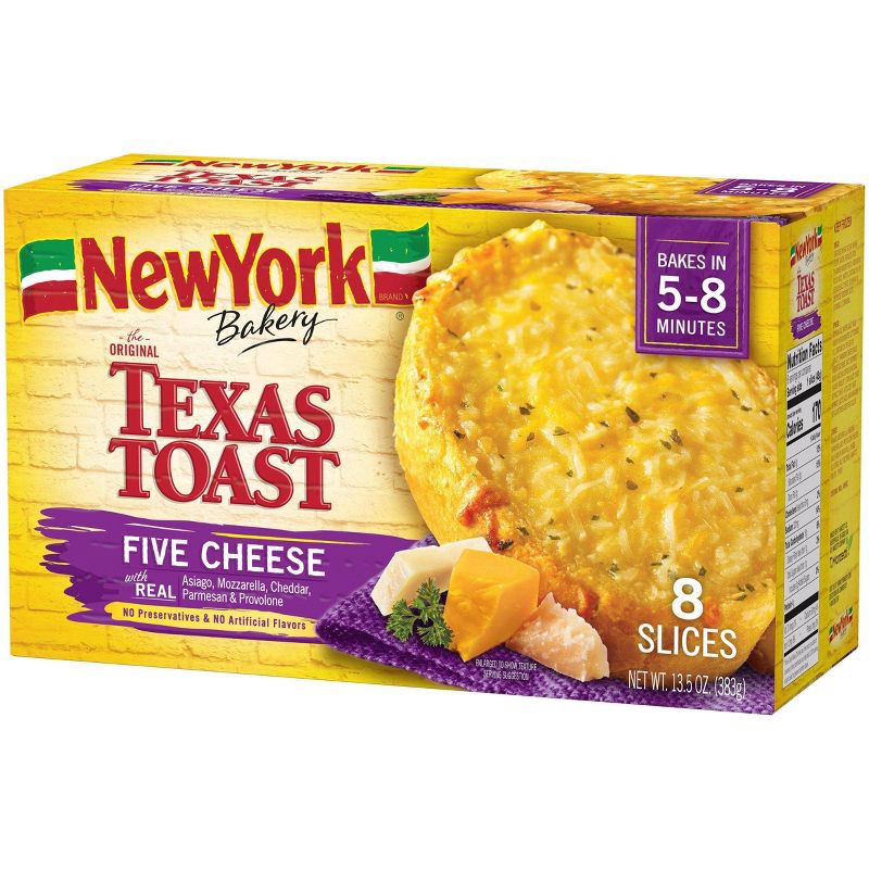 slide 3 of 3, New York Bakery Frozen Five Cheese Texas Toast - 13.5oz, 13.5 oz