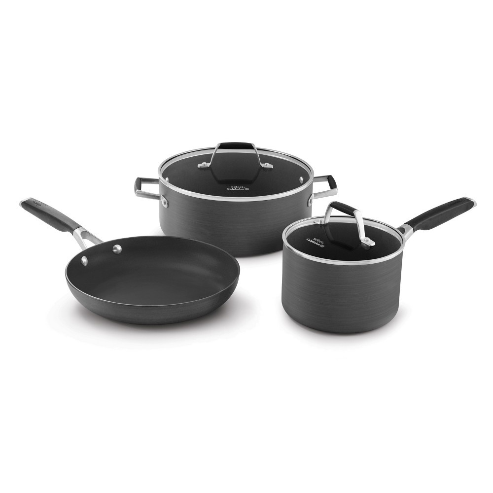 slide 2 of 6, Select by Calphalon 8pc Hard-Anodized Non-Stick Cookware Set, 8 ct