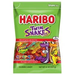 HARIBO Twin Snakes Gummy Candy - 8oz