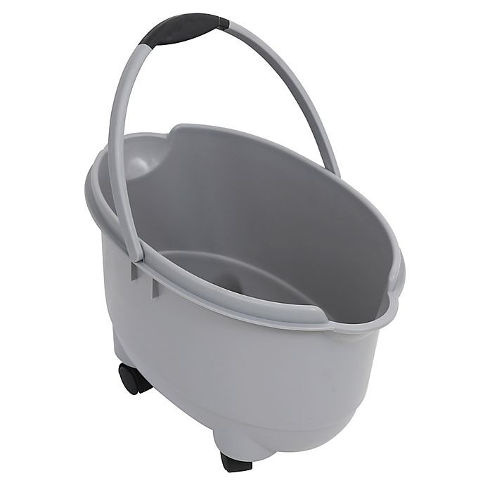 slide 1 of 2, Simply Essential Rolling Bucket on Wheels, 20 qt