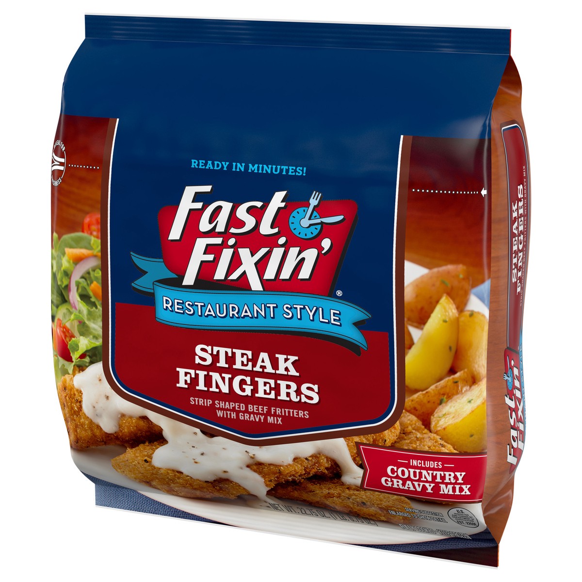 slide 3 of 8, Fast Fixin'® frozen restaurant style steak fingers, 22.75 oz