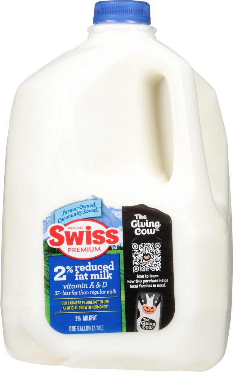 slide 3 of 11, Swiss Premium Dairy 2% Reduced Fat Milk with Vitamin A and D, Milk Gallon - 1 Jug - 1 gal, 1 gal