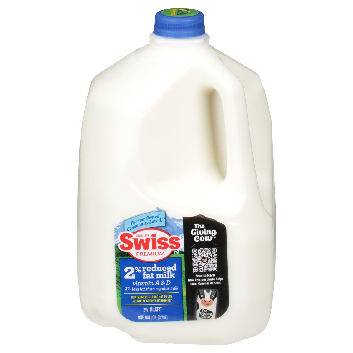 slide 1 of 11, Swiss Premium Dairy 2% Reduced Fat Milk with Vitamin A and D, Milk Gallon - 1 Jug - 1 gal, 1 gal