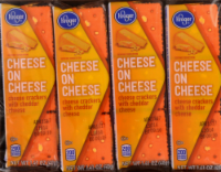 slide 1 of 1, Kroger Cheddar Cheese Sandwich Crackers, 11 oz