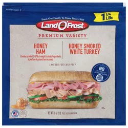 Land O' Frost Honey Ham/Honey Smoked White Turkey 20 oz