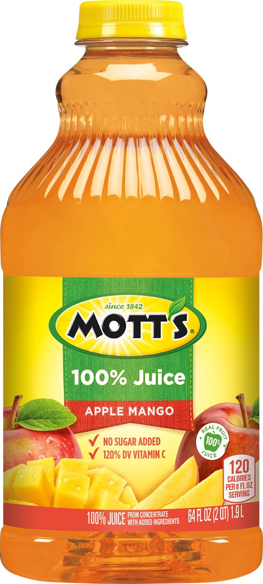 slide 4 of 7, Mott's 100% Apple Mango Juice- 64 fl oz, 64 fl oz