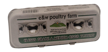 slide 1 of 1, E&W Poultry Farm Grade A Medium Eggs, 12 ct