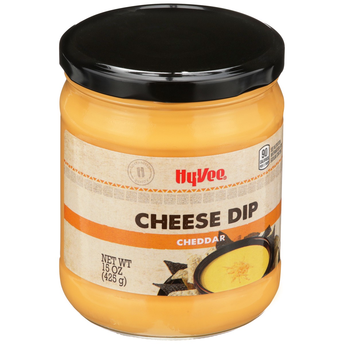 slide 6 of 8, Hy-vee Cheddar Cheese Dip, 15 oz