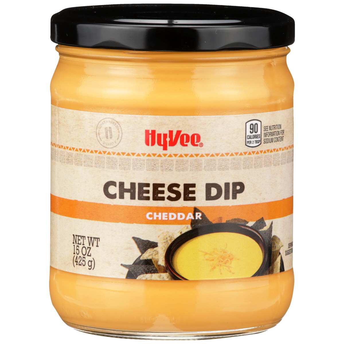 slide 5 of 8, Hy-vee Cheddar Cheese Dip, 15 oz