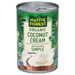 Native Forest Organic Simple Unsweetened Coconut Cream 13.5 fl oz