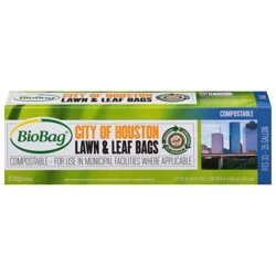BioBag 35 Gallon City of Houston Compostable Lawn & Leaf Bags 10 ea