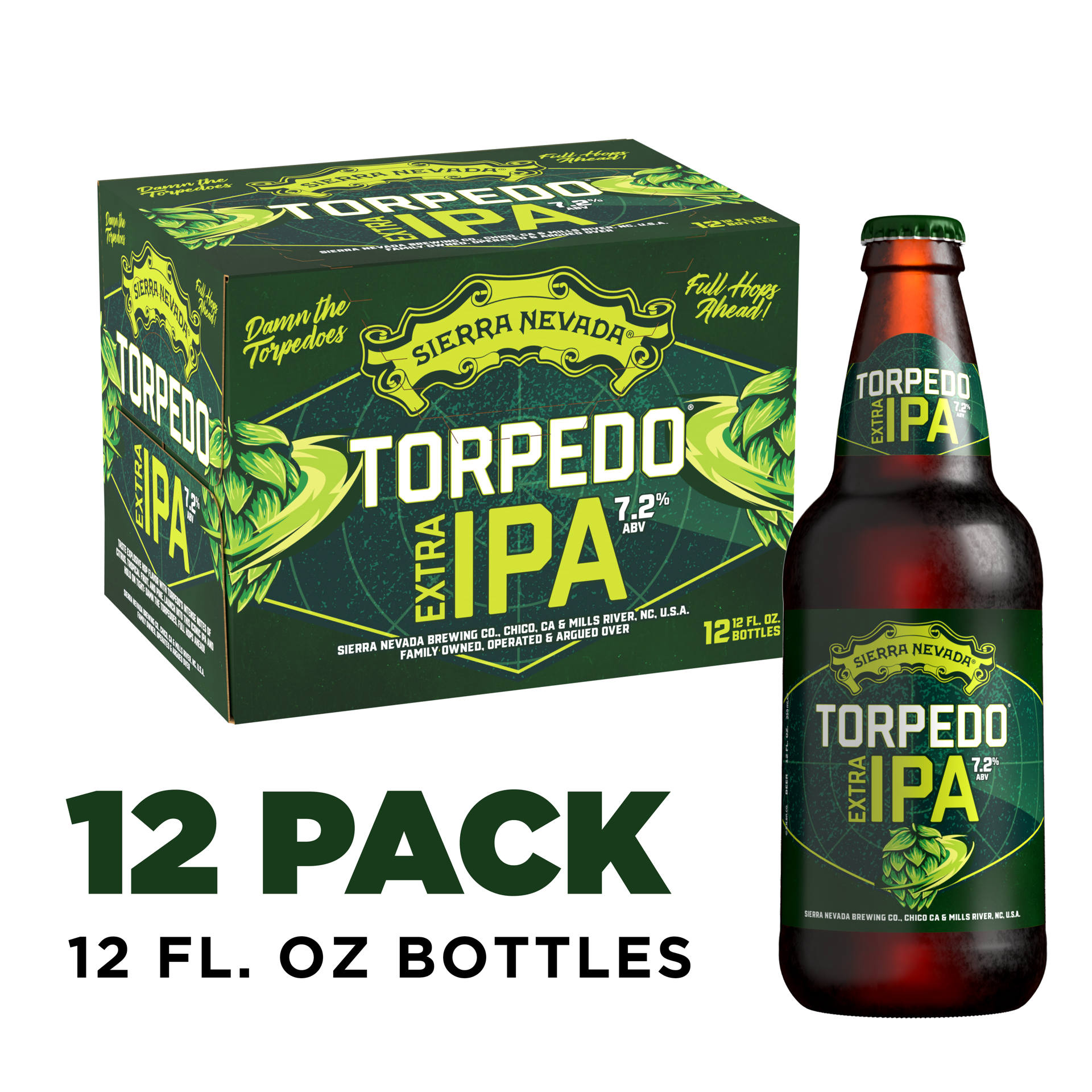 slide 1 of 6, Sierra Nevada Torpedo Extra IPA Craft Beer 12 Pack (12oz Bottles), 12 ct