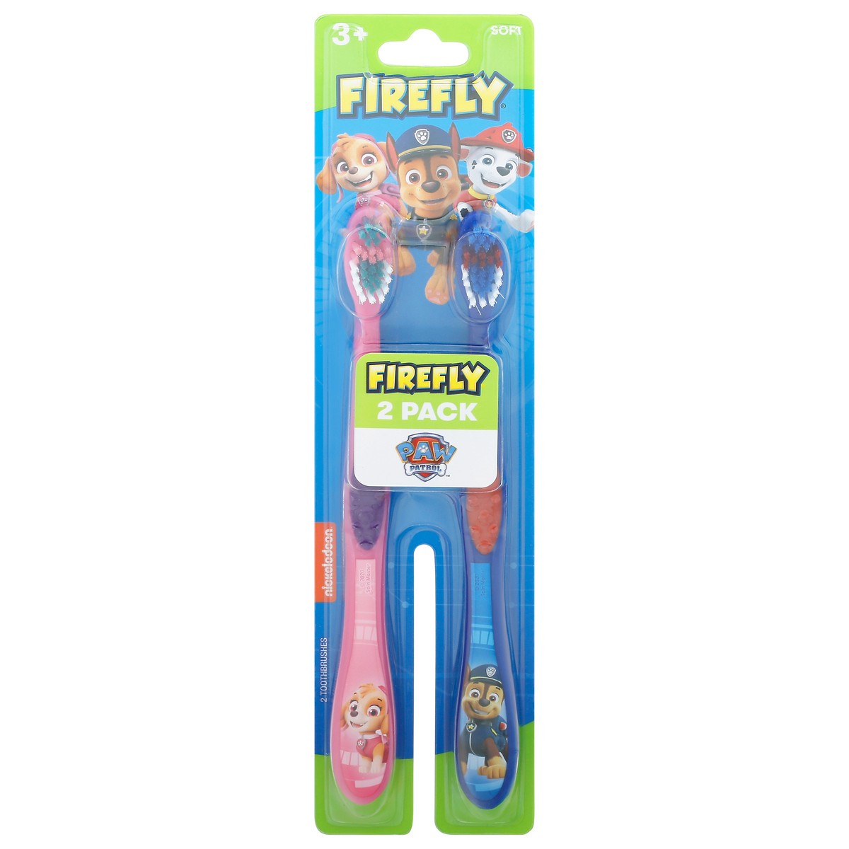 slide 7 of 10, Firefly Paw Patrol Soft Toothbrush 2 ea Blister Pack, 2 ct