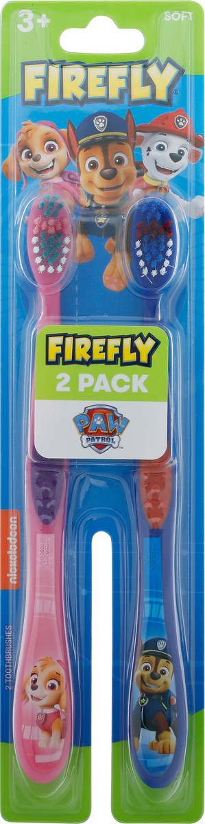 slide 1 of 10, Firefly Paw Patrol Soft Toothbrush 2 ea Blister Pack, 2 ct