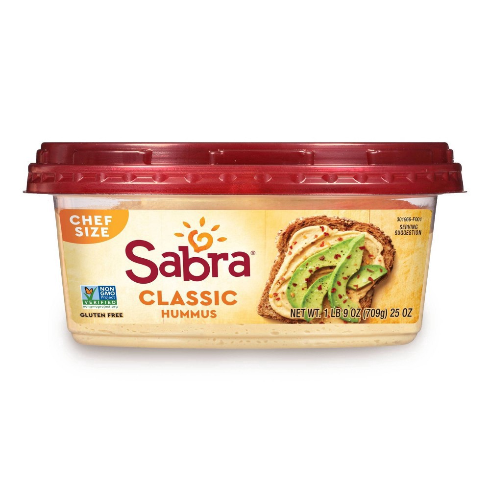 slide 2 of 3, Sabra Classic Hummus - 25oz, 