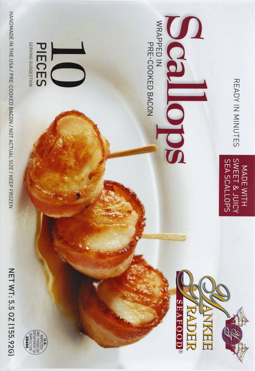 slide 2 of 5, Yankee Trader Seafood Yankee Trader Bacon Wrapped Scallops, 10 ct; 5.5 oz