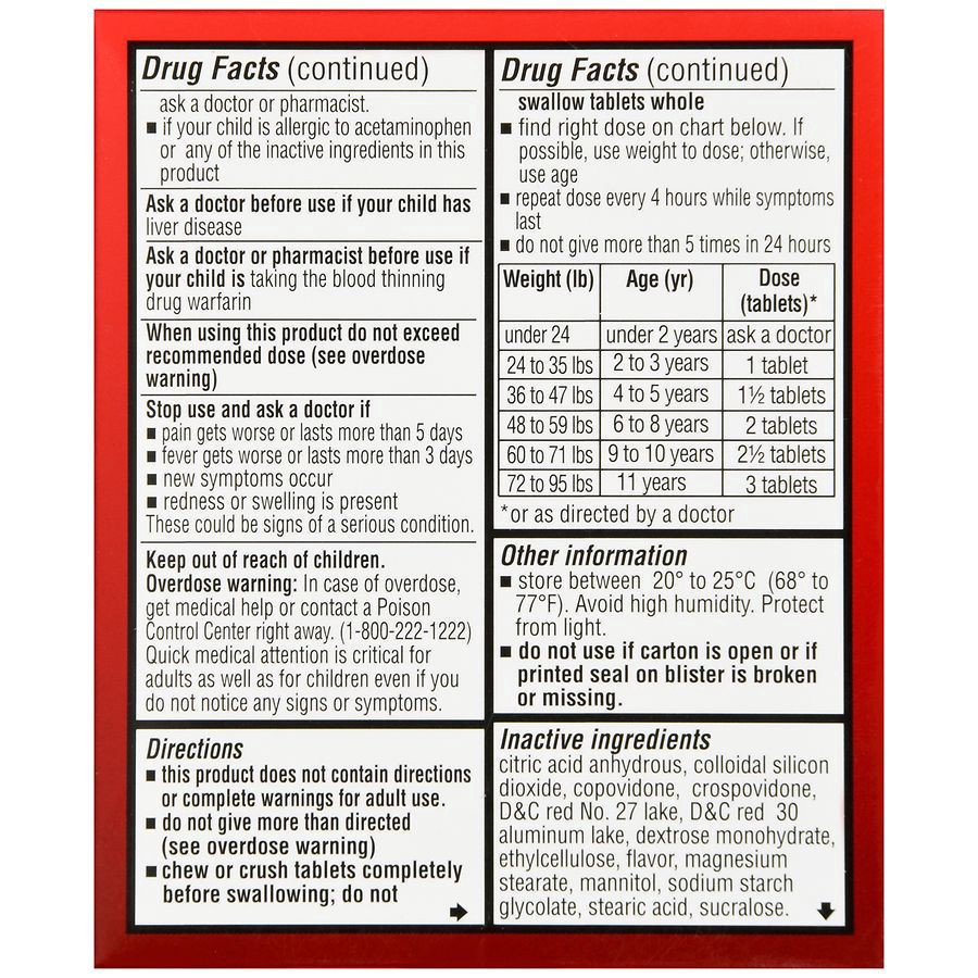 slide 4 of 5, Walgreens Children's Pain & Fever Chewable Tablets Bubblegum, 24 ct
