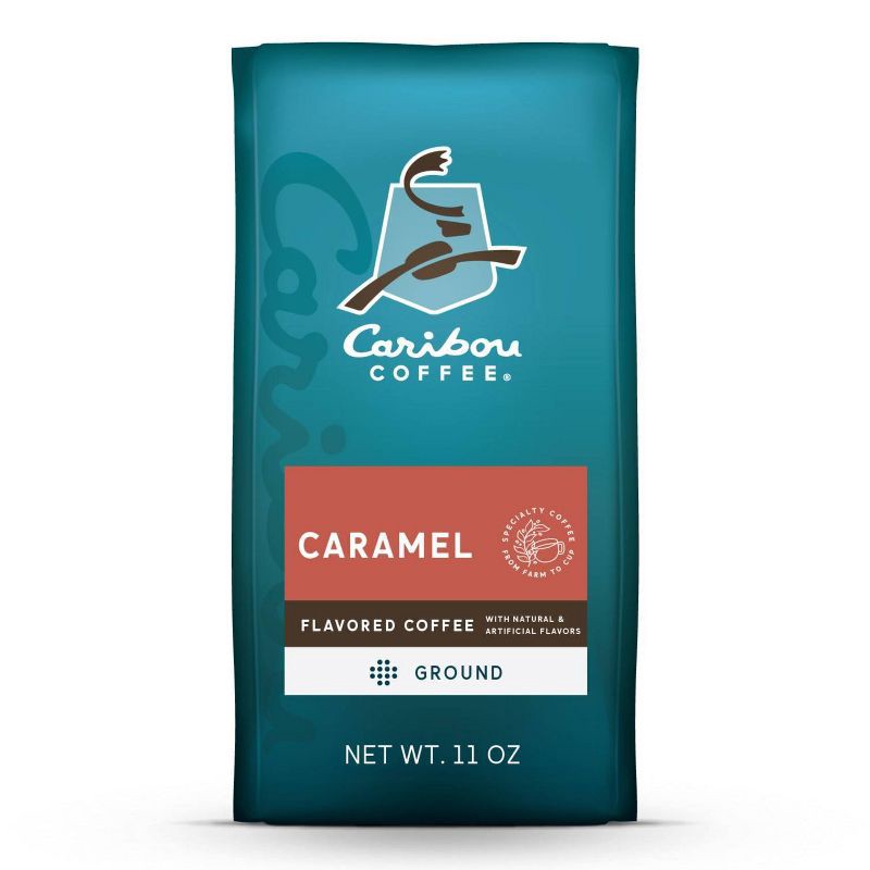 slide 1 of 6, Caribou Coffee Caribou Caramel Hideaway Medium Roast Ground Coffee - 11oz, 11 oz