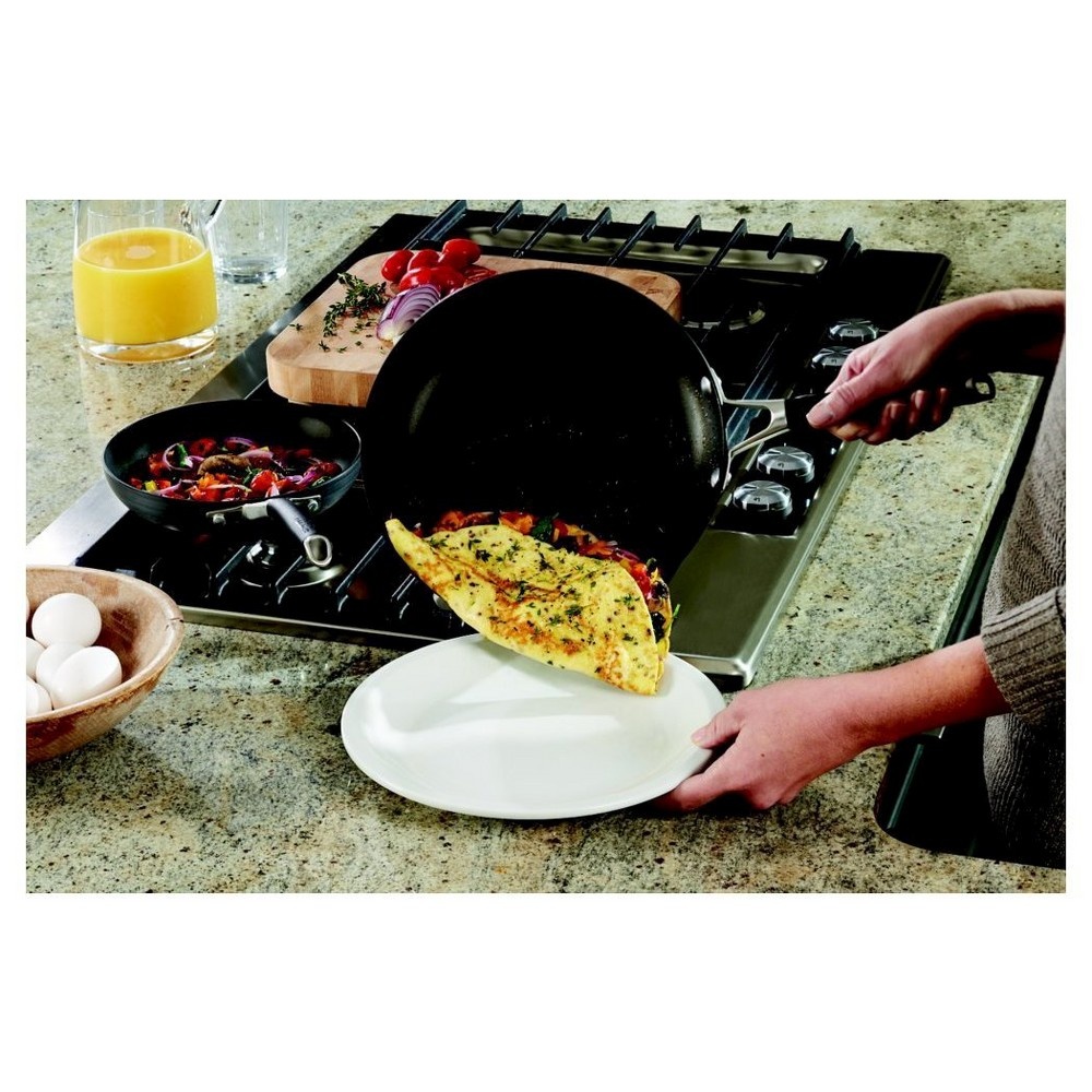 slide 5 of 5, Calphalon 8" and 10" Hard-Anodized Non-Stick Frying Pan Set, 1 ct