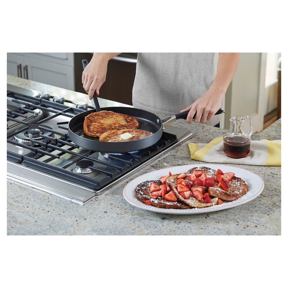 slide 4 of 4, Select by Calphalon 12" Hard-Anodized Non-Stick Round Griddle, 1 ct