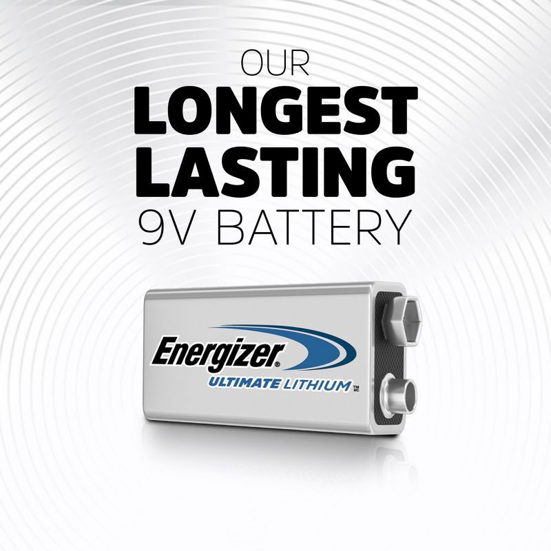 slide 2 of 9, Energizer Ultimate Lithium 9V Batteries, 1 ct