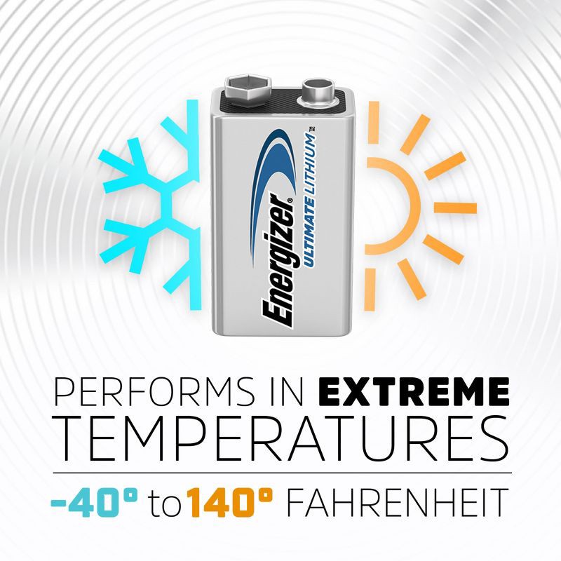 slide 8 of 9, Energizer Ultimate Lithium 9V Batteries, 1 ct