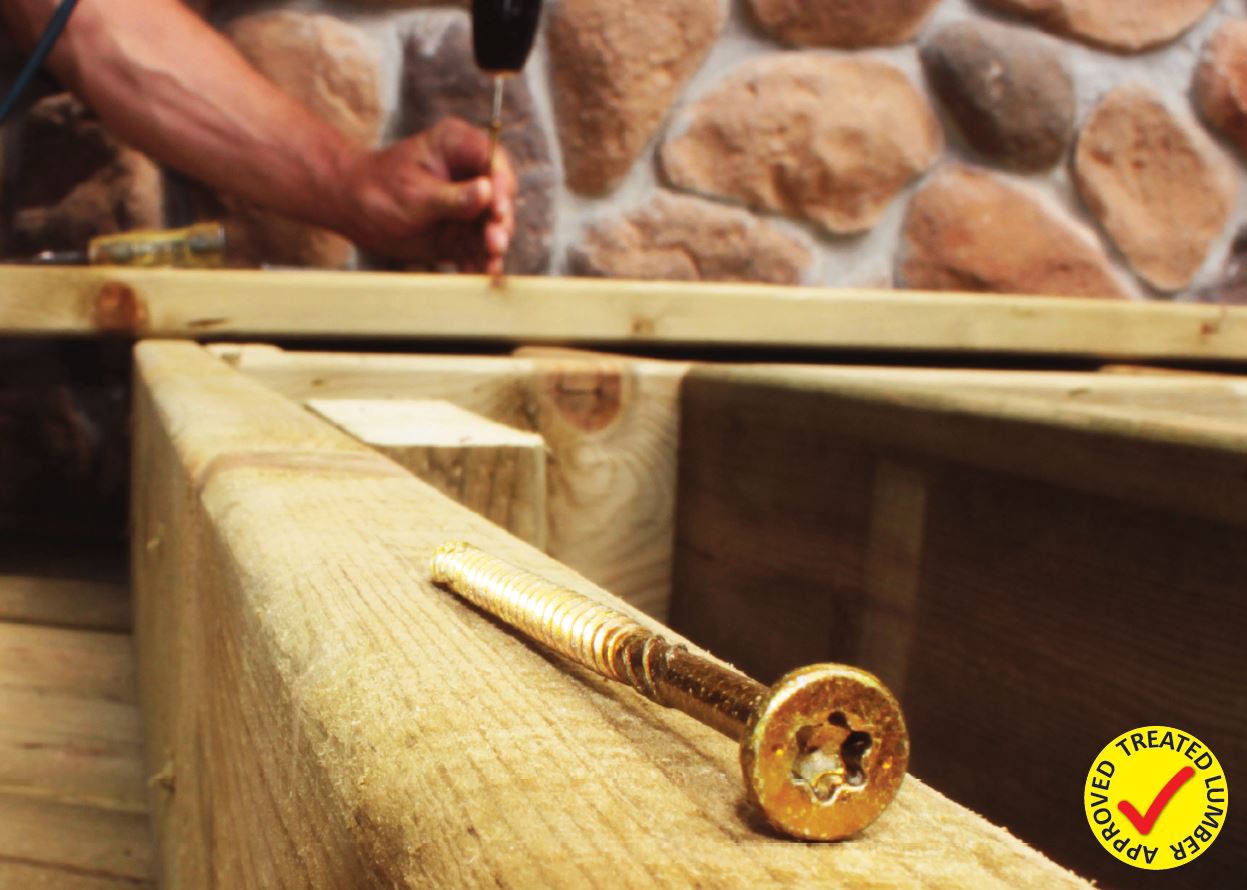 slide 5 of 6, GRK R4 #8 x 1-1/2-in Polymer Exterior Wood screws ( 110 -Per Box ), 1 ct