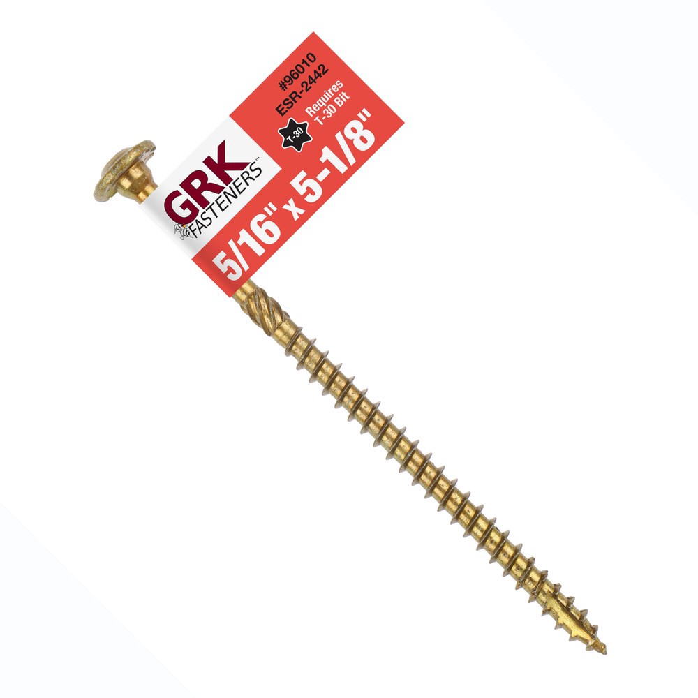 slide 1 of 6, GRK RSS 5/16-in x 5-1/8-in Polymer Exterior Wood screws (, 1 ct