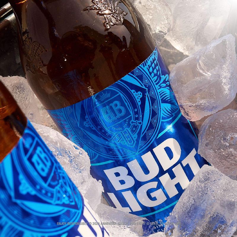 slide 6 of 12, Bud Light American Lager Beer - 20pk/16 fl oz Bottles, 20 ct, 16 fl oz