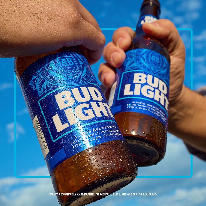 slide 7 of 12, Bud Light American Lager Beer - 20pk/16 fl oz Bottles, 20 ct, 16 fl oz