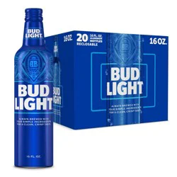 Bud Light American Lager Beer - 20pk/16 fl oz Bottles