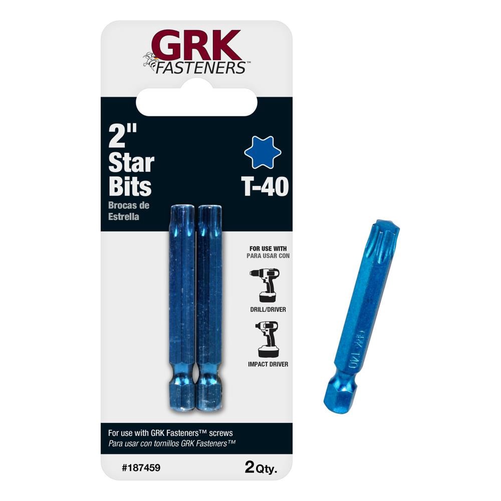 slide 1 of 6, GRK 2-in T40 Torx Screwdriver Bit 2 -Piece, 1 ct