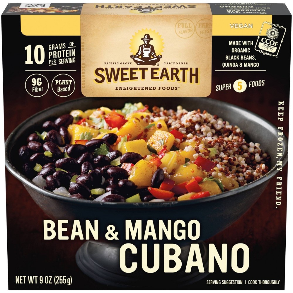 slide 3 of 9, Sweet Earth Natural Foods Bean and Mango Frozen Cubano, 9 oz