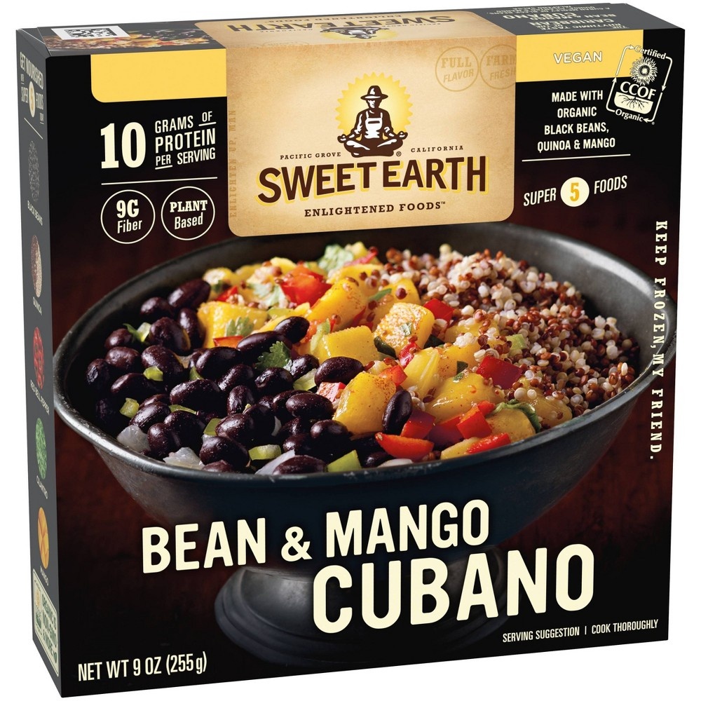 slide 6 of 9, Sweet Earth Natural Foods Bean and Mango Frozen Cubano, 9 oz