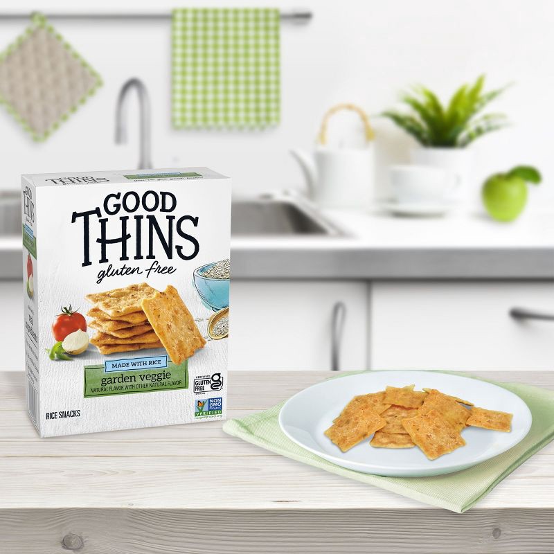 slide 5 of 16, Good Thins Gluten Free Garden Veggie Blend Crackers - 3.5oz, 3.5 oz