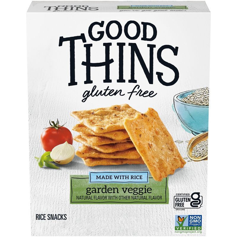 slide 1 of 16, Good Thins Gluten Free Garden Veggie Blend Crackers - 3.5oz, 3.5 oz