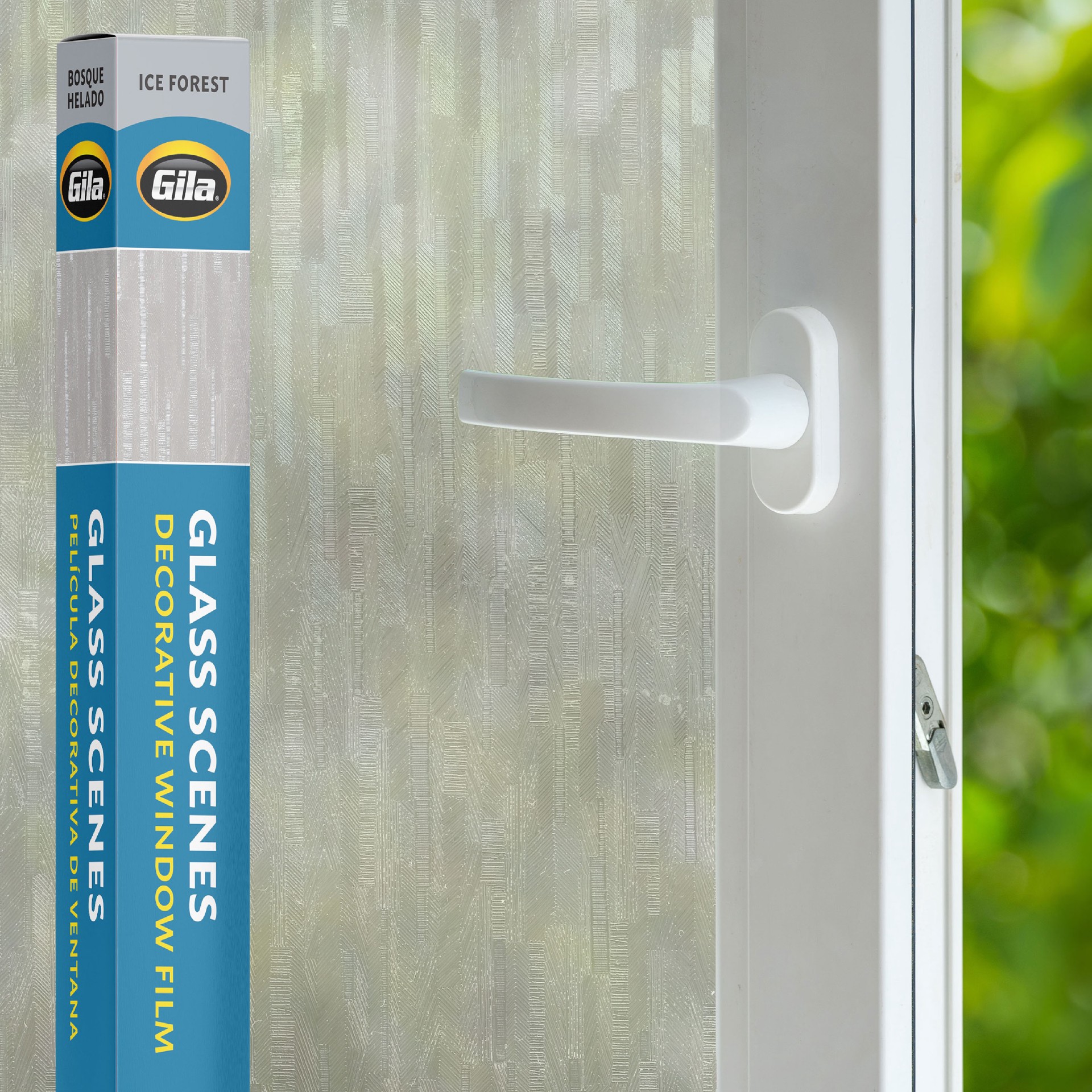 slide 1 of 6, GILA Glass Scenes 36-in x 78-in Ice Forest Decorative Window Film, 1 ct