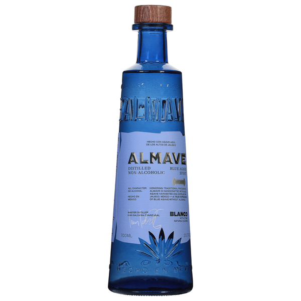 slide 1 of 1, Almave Blue Agave Spirit, Distilled, Non-Alcoholic, Blanco, 700 ml