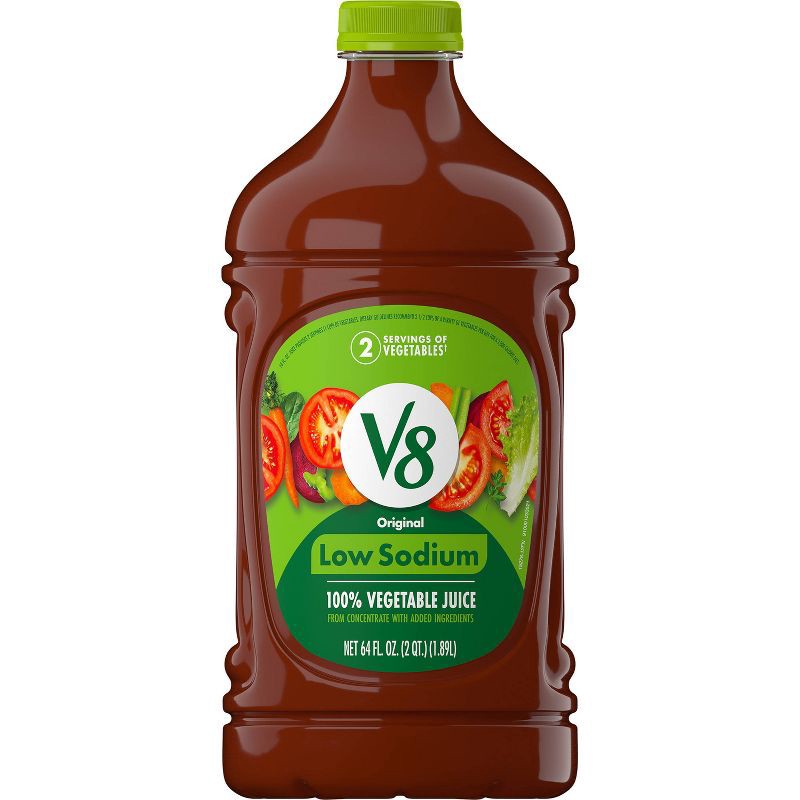 slide 1 of 11, V8 Juice V8 Original Low Sodium 100% Vegetable Juice - 64 fl oz Bottle, 64 fl oz