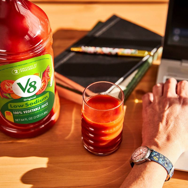 slide 5 of 9, V8 Juice V8 Original Low Sodium 100% Vegetable Juice - 64 fl oz Bottle, 64 fl oz