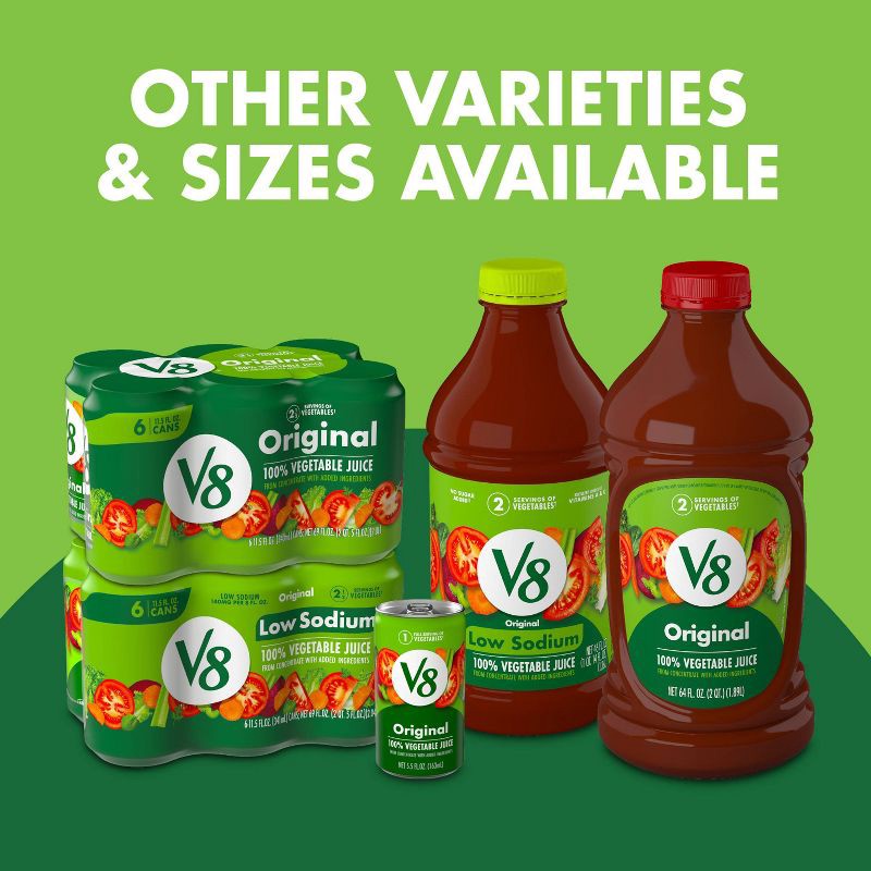 slide 8 of 11, V8 Juice V8 Original Low Sodium 100% Vegetable Juice - 64 fl oz Bottle, 64 fl oz