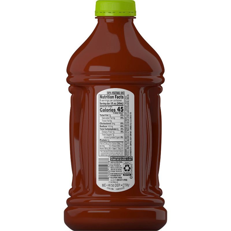 slide 10 of 11, V8 Juice V8 Original Low Sodium 100% Vegetable Juice - 64 fl oz Bottle, 64 fl oz