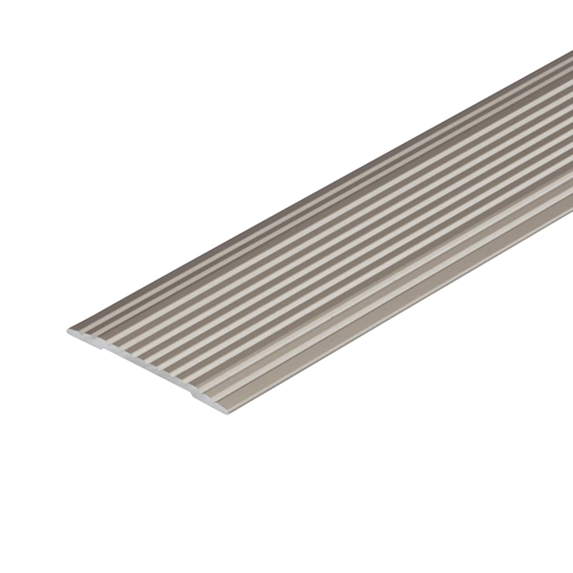slide 6 of 6, M-D Cinch Satin Nickel 36-in L Prefinished Aluminum Seam Binder Floor Moulding Trim, 1 ct