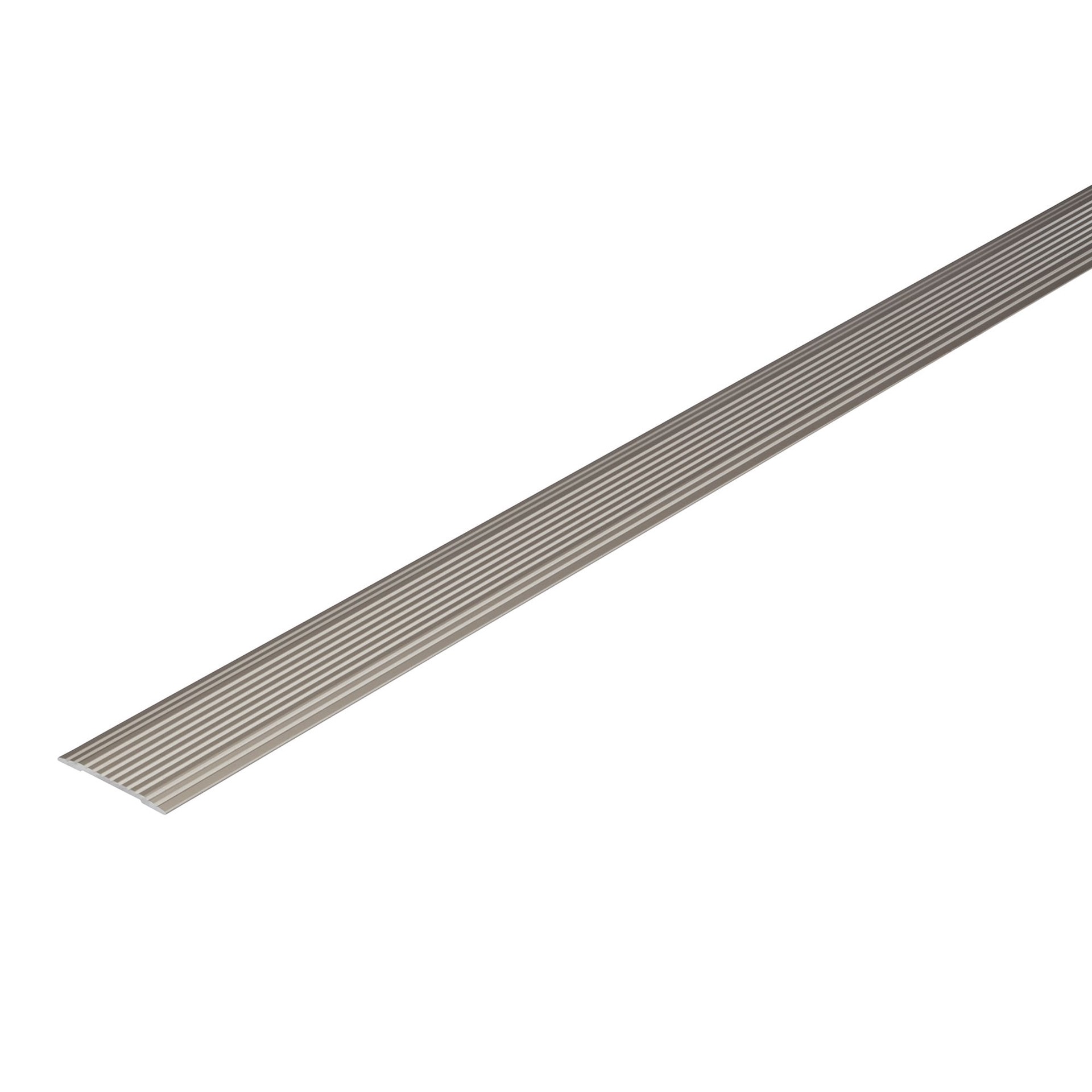 slide 1 of 6, M-D Cinch Satin Nickel 36-in L Prefinished Aluminum Seam Binder Floor Moulding Trim, 1 ct