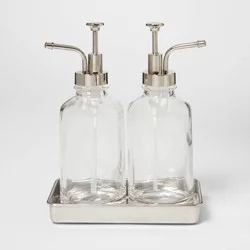 Double Soap Pump Oil Can Clear - Threshold™