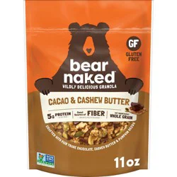 Bear Naked Gluten Free Cacao and Cashew Butter Crunch Granola - 11oz: Non-GMO, Vegan