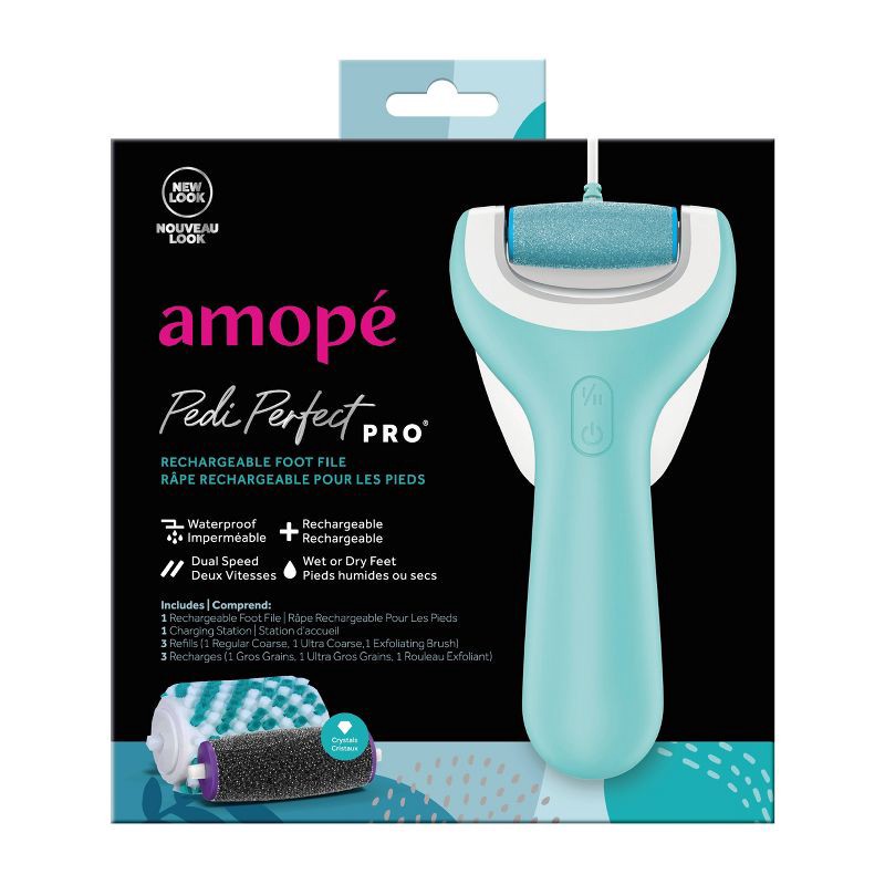 slide 1 of 10, Amope Pedi Perfect Wet Dry Electronic Pedicure Foot File and Callus Remover - 1ct, 1 ct